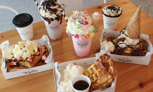 Waffle and milkshake deal for two